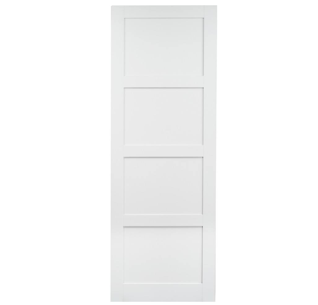 4 Panel Shaker Primed Internal Door