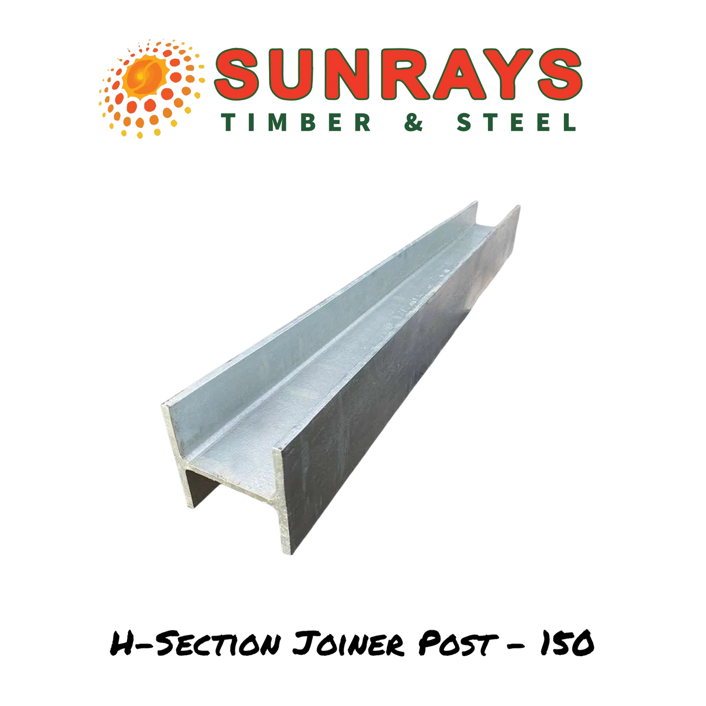 Galvanized H Post 150X150