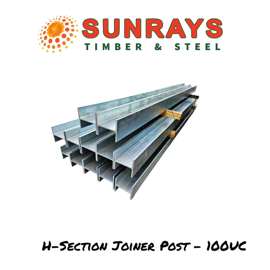 Galvanized H Post 100x100